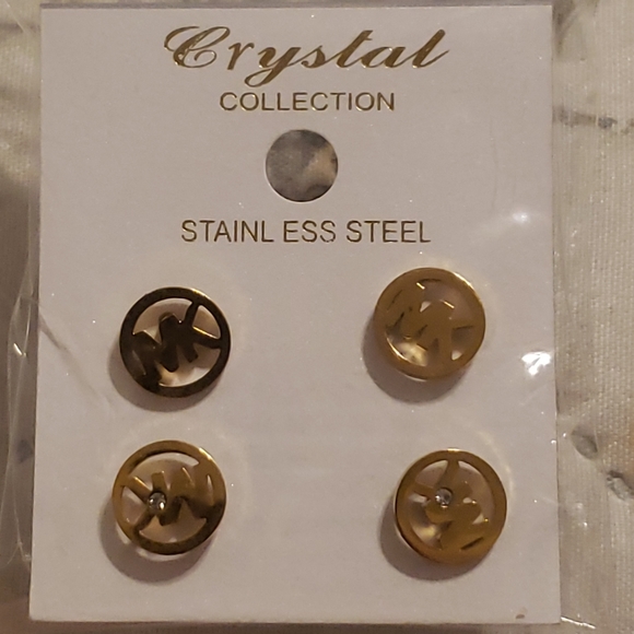 Earrings stainless steel MK - Picture 2 of 2